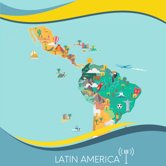 South America eSIM coverage